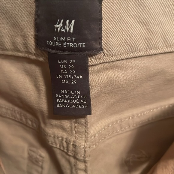H&M pants 98% cotton 2% elastane. slim fit boys size 29 - Picture 3 of 7